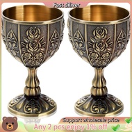 Handmade Goblet Vintage Engraving Wine Cup Gold Goblet