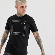 2023 Summer ea7 Short-Sleeved T-Shirt Men ax Letter Print Slim-Fit Round Neck Half-Sleeved Casual Al