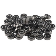 100 Pcs 608- Skateboard Bearing, Rolling Bearing Silver Size: 8X22X7mm Easy Install