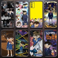 Samsung Galaxy A31 A50S A30S A70 A11 A12 A21S Detective Conan Anime Cover Soft black phone case