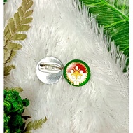 Resin-coated Dharma Wanita Badge/ PIN
