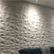 3D Wallpaper Diamond Design PVC Threedimensional Board Wall Sticker Decorative Wall Panel Waterproof