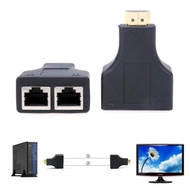 HDMI Extender By Cat 5e/ Cat 6 Cable Repeater Adapter Up to 30m-HD 1080P 3D