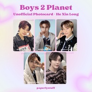Boys II Planet Unofficial Photocard - He Xinlong Boys 2 Planets