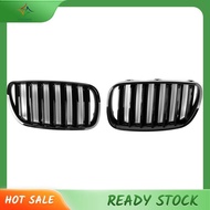 [In Stock] 1Pair Shiny Black Front Grille Bumper Kidney Grille Parts for BMW E83 X3 LCI Facelift 2007-2010
