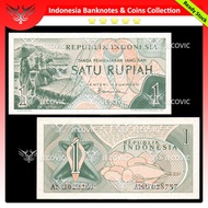 INDONESIA 1 Rupiah 1960 , UNC, Uang Kuno