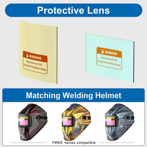 ANDELI 5 PCS Welding Helmet Outer Replacement Lens and 2 Pcs Inner Replacement Lens Protective Film 