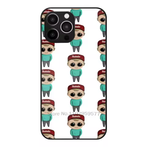 Hasbulla Phone Case Glass For Iphone15 14 13 11 12 Pro Max Mini Xr X Xs 6 7 8 Plus Cover Customized 