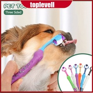 🐱  Three Sided Pet Toothbrush Three-Head Multi-angle Toothbrush Cleaning Dog Cat Brush Bad Breath Te