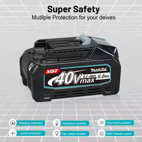Genuine Makita BL4040 40V Max XGT 5.0/4.0Ah Battery,21700 Cells,Compatible With Makita 40V Drill Saw