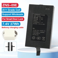 KingSener ZNS-09E Smart Door Lock Replacement Battery With Connector Type P-P+ 0 C+C- 37Wh 7.4V 5000