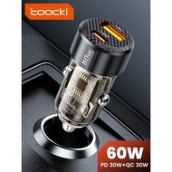 TOOCKI Car Charger 60W Type C PD PPS Fast Charging