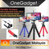 Black/Blue/Red Color Octopus Handphone Tripod Flexible Adjustable Stand