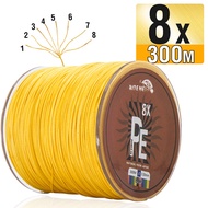 Biteme 8X 300M PE Braided เอ็นตกปลา8 Strand 10-80LB สายตกปากหลายเส้นเอ็นตกปลาสาย PE