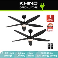 KHIND Zenair Ceiling Fan | Kipas Siling  (56") CF56DC6RL (2 units)