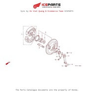 Front Brake (F8-C) HONDA Super Dream (C100 M1-M4-M6) Parts Catalog