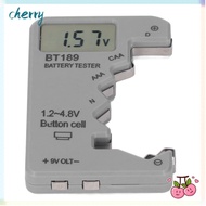 CHERRY Digital Battery Checker, Small Size Digital Display Digital Battery Tester, Universal Compati