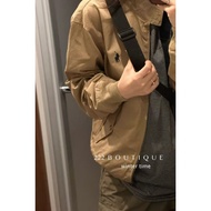 Jacket basic kakhi logo F339 elborn float