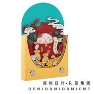 11.23 Gift Cartoon Lucky Cat Note Pad Note Paper Calendar d Paper Carving Color Note Pad Flow Gift