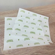 CUSTOM Foodgrade Baking Paper 19 x 28 cm - Wrap Paper Wrapping Paper/ Oil Paper/