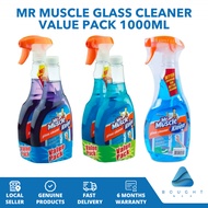 Mr Muscle Glass Cleaner Value Pack Multi Surface Cleaner Super Active Lavender Trigger Refill 1000ml