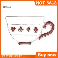 KDCOD* Cute Men Women Coffee Tea Cup Pot Shape Enamel Brooch Pin Bag Badge Decor Gift