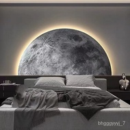 LP-6 WK🥕Moon Bedroom Bedside Decorative Painting Modern Light Luxury Living Room Sofa Background Wall Lamp Painting High