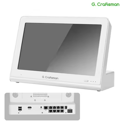G.Craftsman 8ch POE NVR with Monitor for Shop & Store Network Video Recorder Register Recording IP C