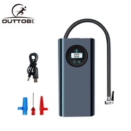 Outtobe Air Pump Portable Tyre Inflator Handheld Air Compressor Car Digital Display Tyre Pump USB Rechargeable Air Pump for Electric Bicycles Car Ball Tires