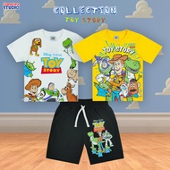 Disney Boy Toy Story T-Shirt&amp;shorts - เสื้อยืดและกางเกงเด็กดิสนีย์ ทอย สตอรี่ สินค้าลิขสิทธ์แท้100% characters studio