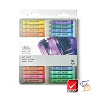 Winsor&Newton สีชอล์ก ชุดสีชอล์ก ซอฟท์พาสเทล 30 ชิ้น จำนวน 1 กล่อง ( สีชอล์ค )