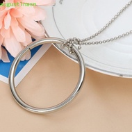 AUGUSTINASN Ring of Tomorrow, Close Up Illusion Prop Metal Steel Magic Ring And Chain, Magic Knot Kn