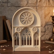 Bothyi Gothic Window Panel Miniature Cathedral Facade Pointed Arch White