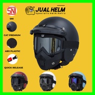 NEWEST Retro go Helmet POLOS + Google Mask