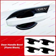 [READY STOCK]Honda CRV 2024-2025 Door Handle Cover Carbon Piano Black Decorative Panel Anti-scratch 