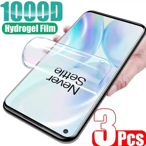 3PCS Protective Film For Oneplus 5 5T 6 6T 7 7T 8T Hydrogel Film on For Oneplus 9 9R 9E 9RT Nord 2 C