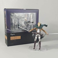Bandai | In Stock Figma 446 Attack On Titan Erwin Smith In Stock Anime Action Figure Collectible Mod