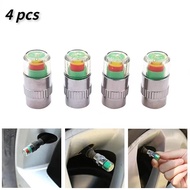 4pcs Car Auto Tire Pressure Monitor Valve Stem Caps Cover Sensor Indicator Alert Tyre Air Gauge Warning Device