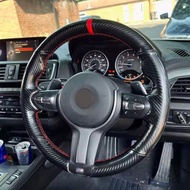 Da Lộn Màu Đen Da Xanh Bút Bọc Vô Lăng Cho Xe BMW M2 M3 F80 F82 M4 M5 F12 F13 M6 F85 F87 X5 X6 F33 F