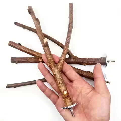 Bird Perch Stand, Parrot Stand, Claw-grinding Perch for Chewing, Birdcage Supplies, Bird Perch Stand
