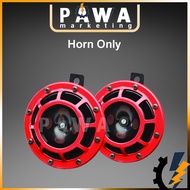 Pawa Hella Twin Signature Red Grill Super Tone 12V Dual Louder Universal Car Motor Horn Set with Rel