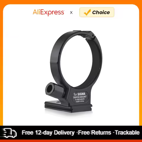 71mm Tripod Mount Ring with 60mm Quick Release Plate 1/4in & 3/8in Threaded Holes for SIGMA 70-200mm