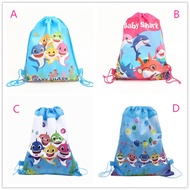 34*27CM Baby Shark Cartoon Theme Birthday Party Gift Bag Non-Woven Loot Bag