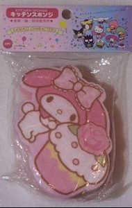 日本 Sanrio My Melody 廚房 快潔海綿 實物如圖