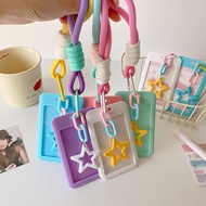 Card Holder Lanyard Card Holder Card Case Card Holder Stargazing Cute Protective Cards