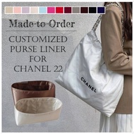 Customized Handmade Purse Liner Insert Bag Organizer Insert for Chanel 22 Bag