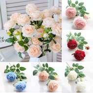 3 Heads Pink White Peonies Silk Flower /Rose Artificial Flowers / silk peony artificial flowers / Wedding Garden Decoration / Fake Flower