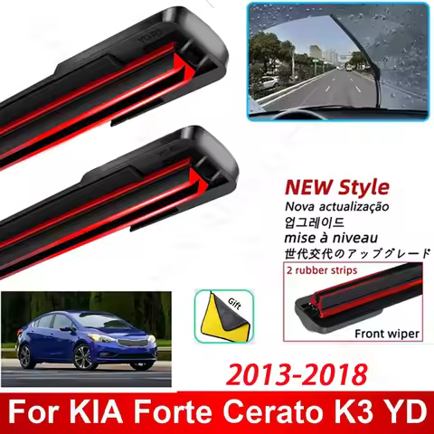 Car Wiper for KIA Forte Cerato K3 YD 2013-2018 Front Wiper Blades Brushes Cutter Accessories 2014 20