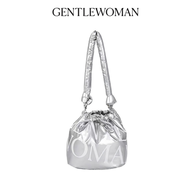 GENTLEWOMAN BUCKET HOBO BAG:SILVER STARLIGHT กระเป๋าผ้า ผู้หญ Crossbody Bag กระเป๋า Casual Letter Ba