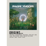 【READY STOCK】Poster Cover Origins by Imagine Dragons for Room/Barber/Gift/Gym